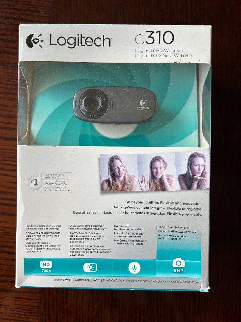 Logitech C310 HD  Webcam with Built In Mic